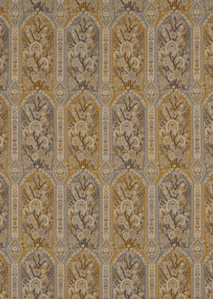 Winton fabric in grey/mustard color - pattern BF10594.1.0 - by G P &amp; J Baker in the Cosmopolitan collection