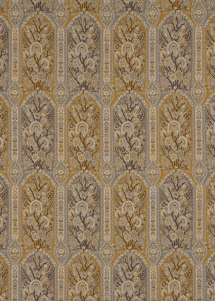 Winton fabric in grey/mustard color - pattern BF10594.1.0 - by G P & J Baker in the Cosmopolitan collection