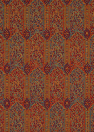 Winton fabric in spice/teal color - pattern BF10594.3.0 - by G P &amp; J Baker in the Cosmopolitan collection