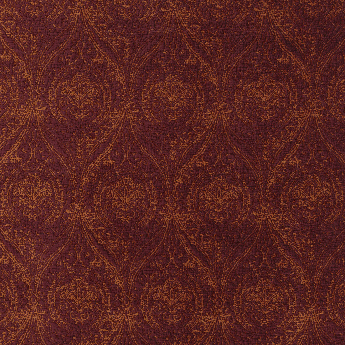 Wolsey fabric in garnet color - pattern BF10654.3.0 - by G P & J Baker in the Historic Royal Palaces collection
