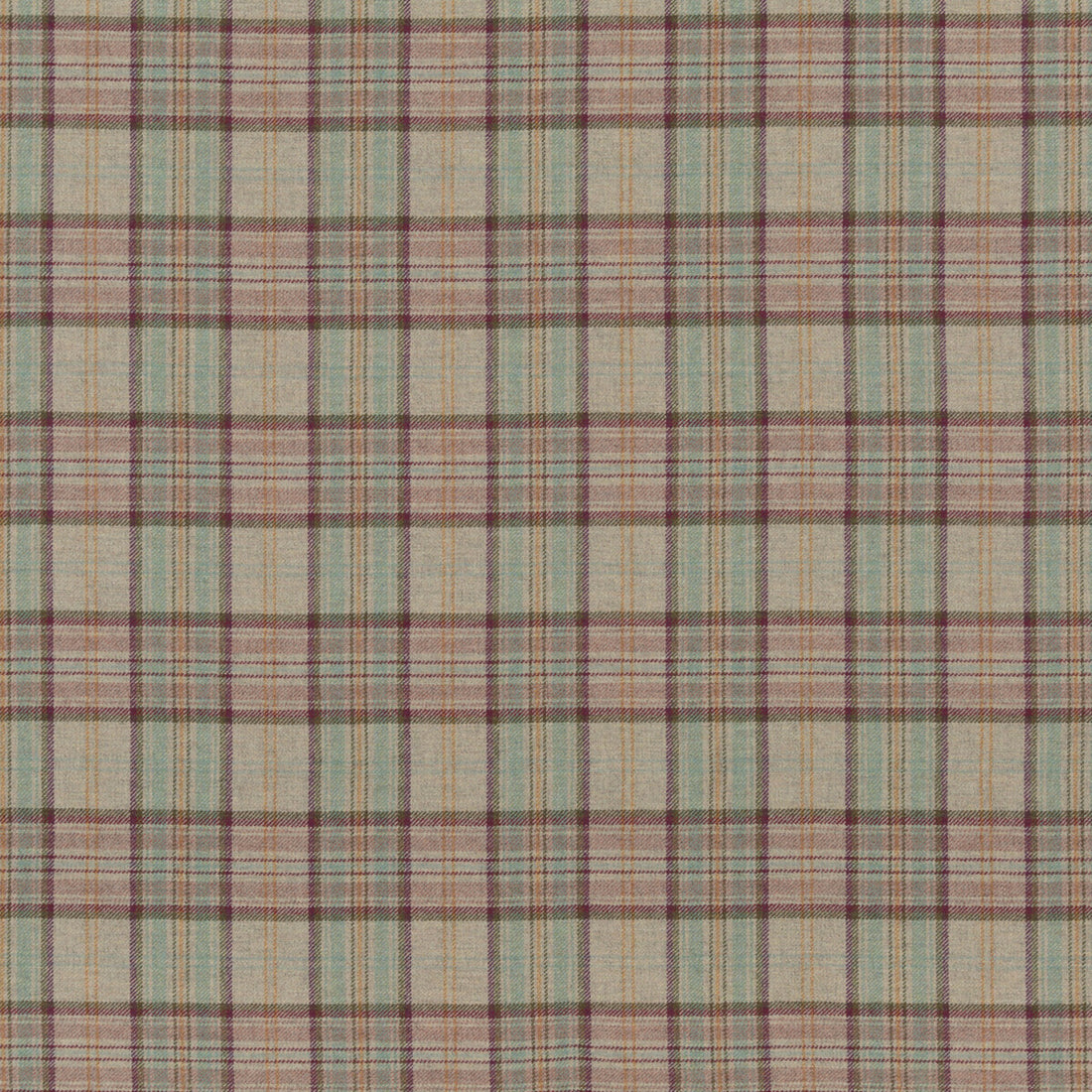 Victoria Plaid fabric in quartz color - pattern BF10655.1.0 - by G P &amp; J Baker in the Historic Royal Palaces collection