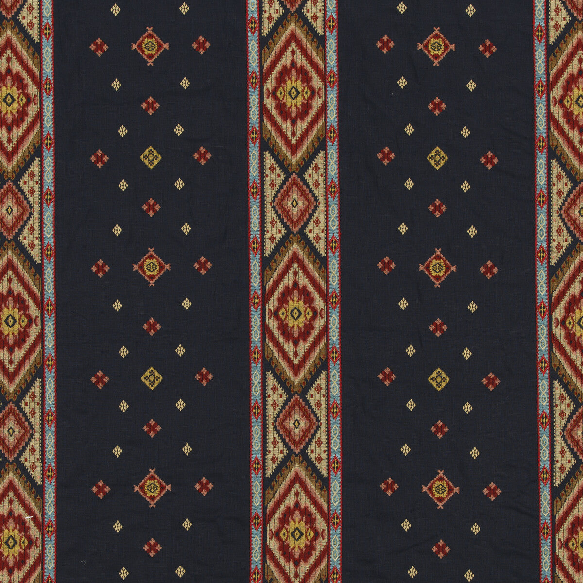 Vanvasi fabric in indigo color - pattern BF10706.1.0 - by G P & J Baker in the East To West collection