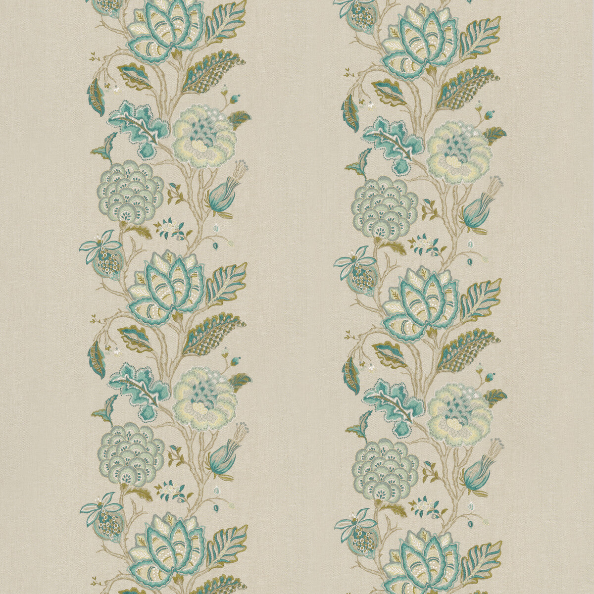 Berenike fabric in peacock color - pattern BF10732.1.0 - by G P & J Baker in the East To West collection