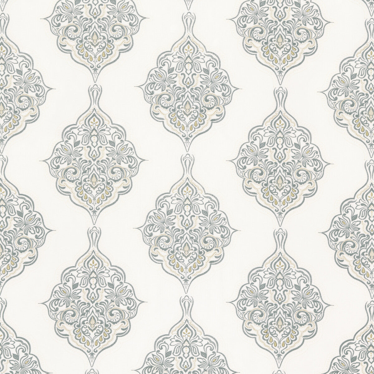 Montacute fabric in soft blue color - pattern BF10767.3.0 - by G P & J Baker in the Keswick Embroideries collection