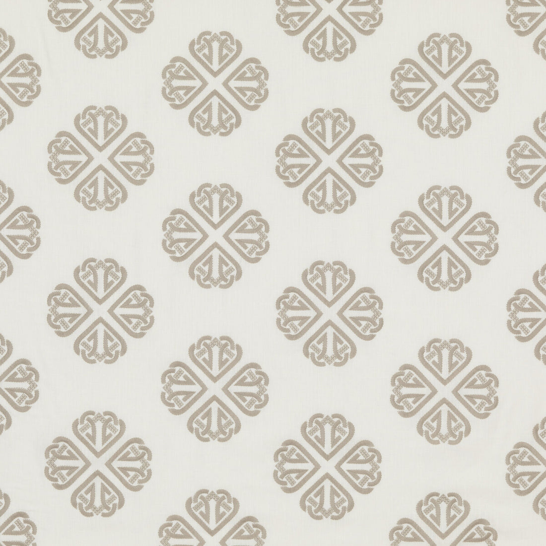 Kersloe fabric in ivory/stone color - pattern BF10768.1.0 - by G P &amp; J Baker in the Keswick Embroideries collection