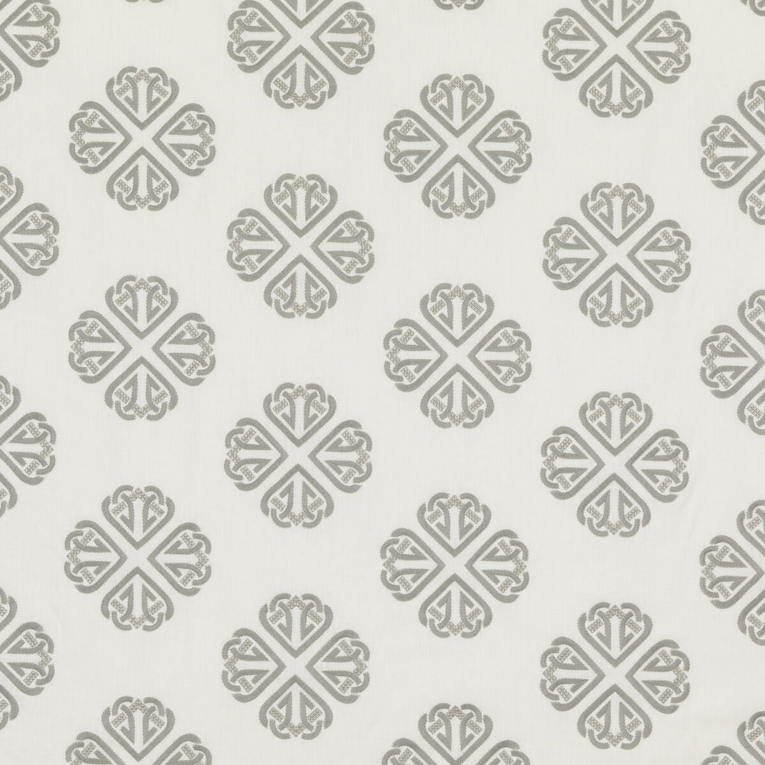Kersloe fabric in soft grey color - pattern BF10768.4.0 - by G P &amp; J Baker in the Keswick Embroideries collection