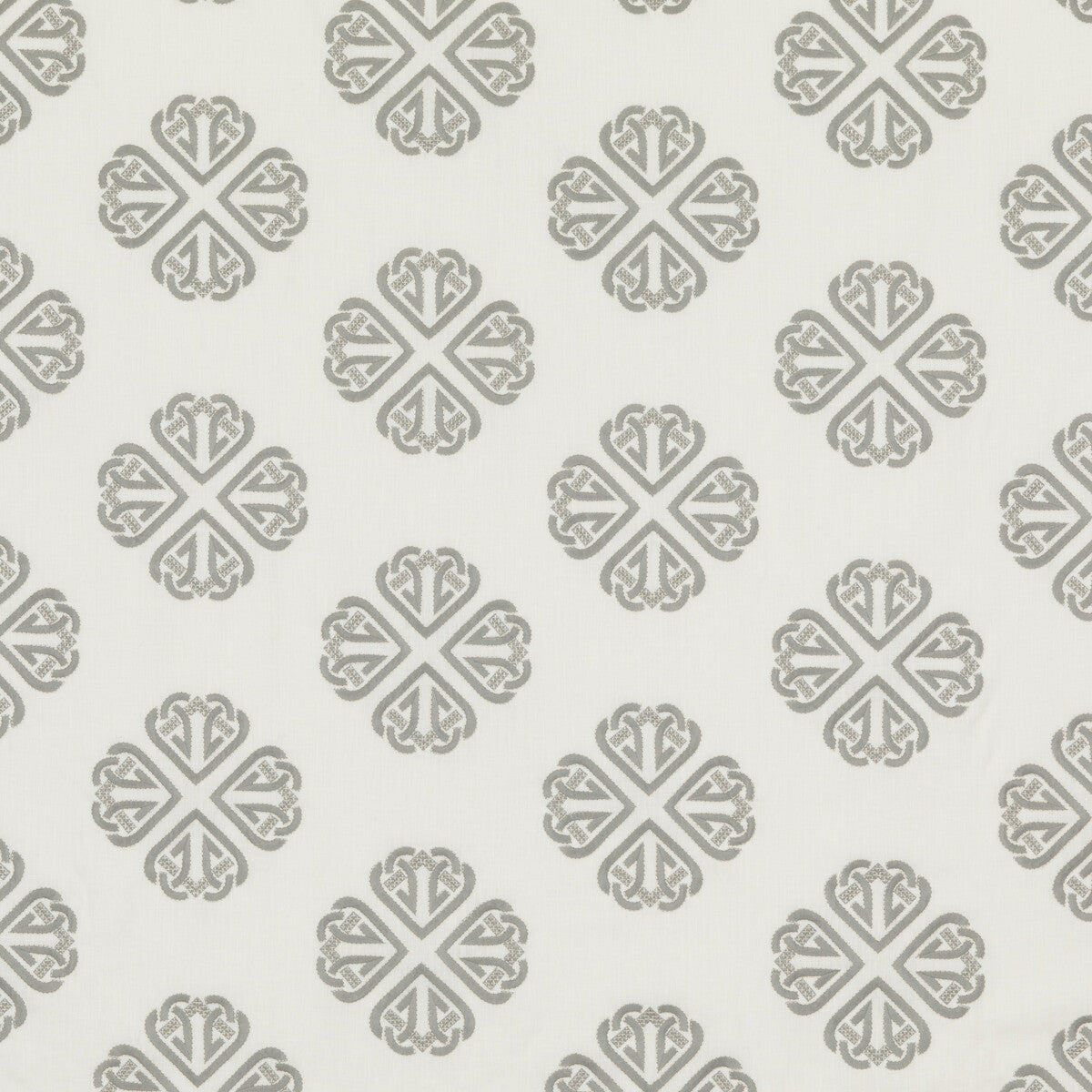 Kersloe fabric in soft grey color - pattern BF10768.4.0 - by G P & J Baker in the Keswick Embroideries collection