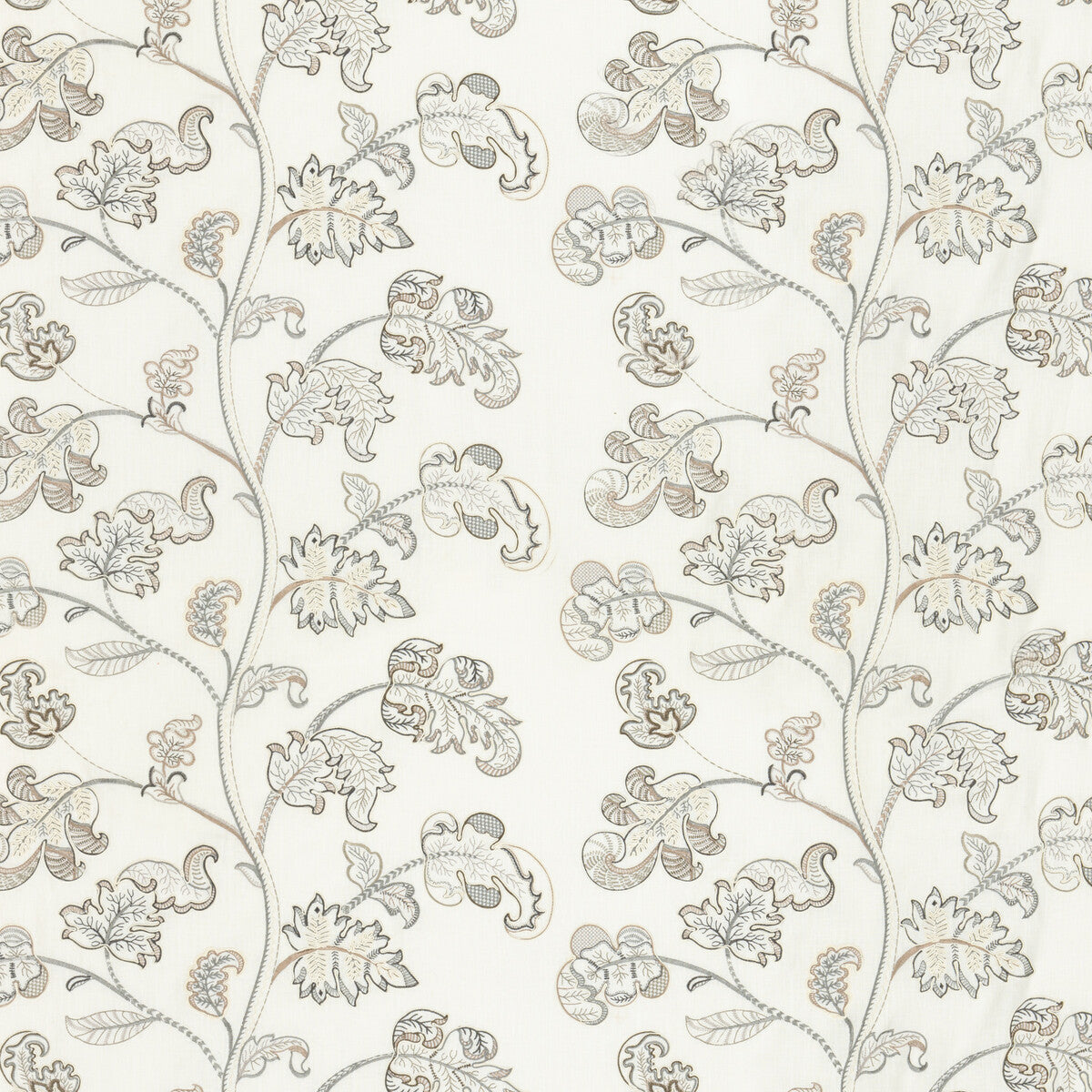 Alderwood fabric in ivory/stone color - pattern BF10769.1.0 - by G P & J Baker in the Keswick Embroideries collection