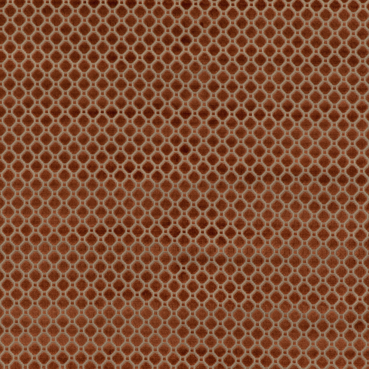 Indus Velvet fabric in sienna color - pattern BF10826.338.0 - by G P & J Baker in the Coromandel Velvets collection