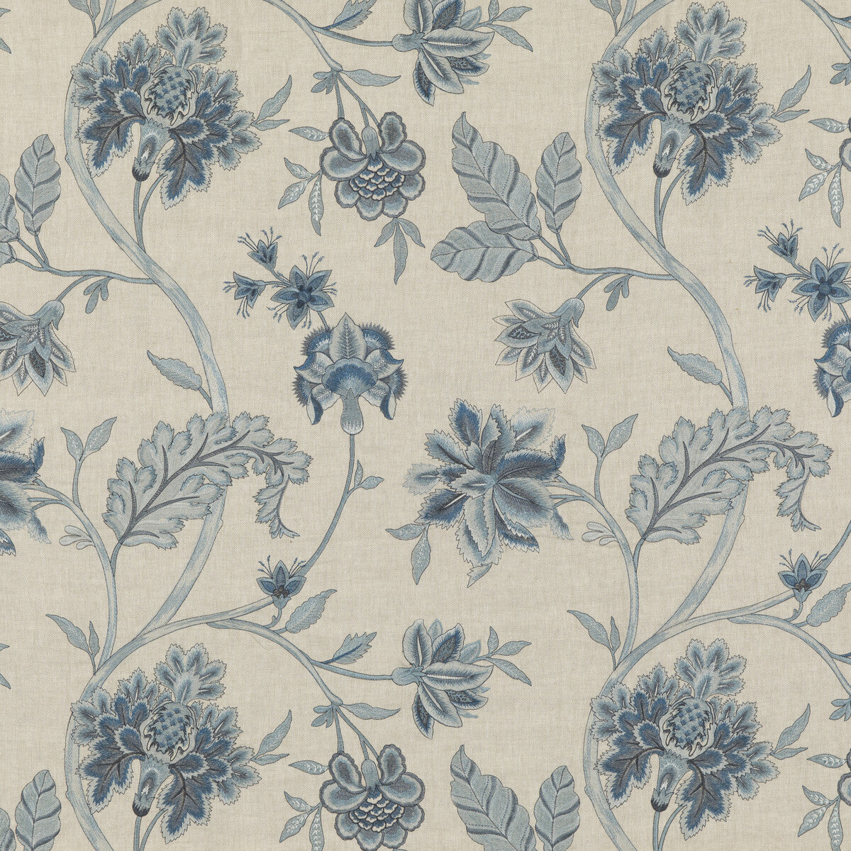Arundel fabric in blue color - pattern BF10904.1.0 - by G P &amp; J Baker in the Portobello collection