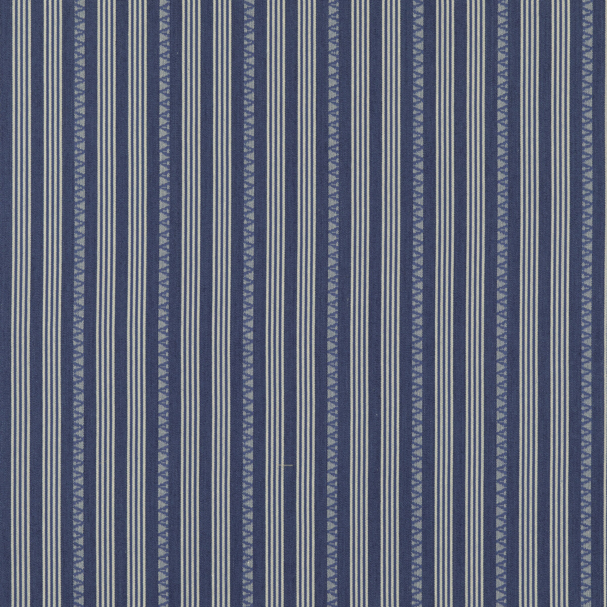 Kilim Stripe fabric in blue color - pattern BF10911.1.0 - by G P & J Baker in the Portobello collection
