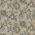 Burford Embroidery fabric in blue color - pattern BF10924.1.0 - by G P & J Baker in the Portobello collection
