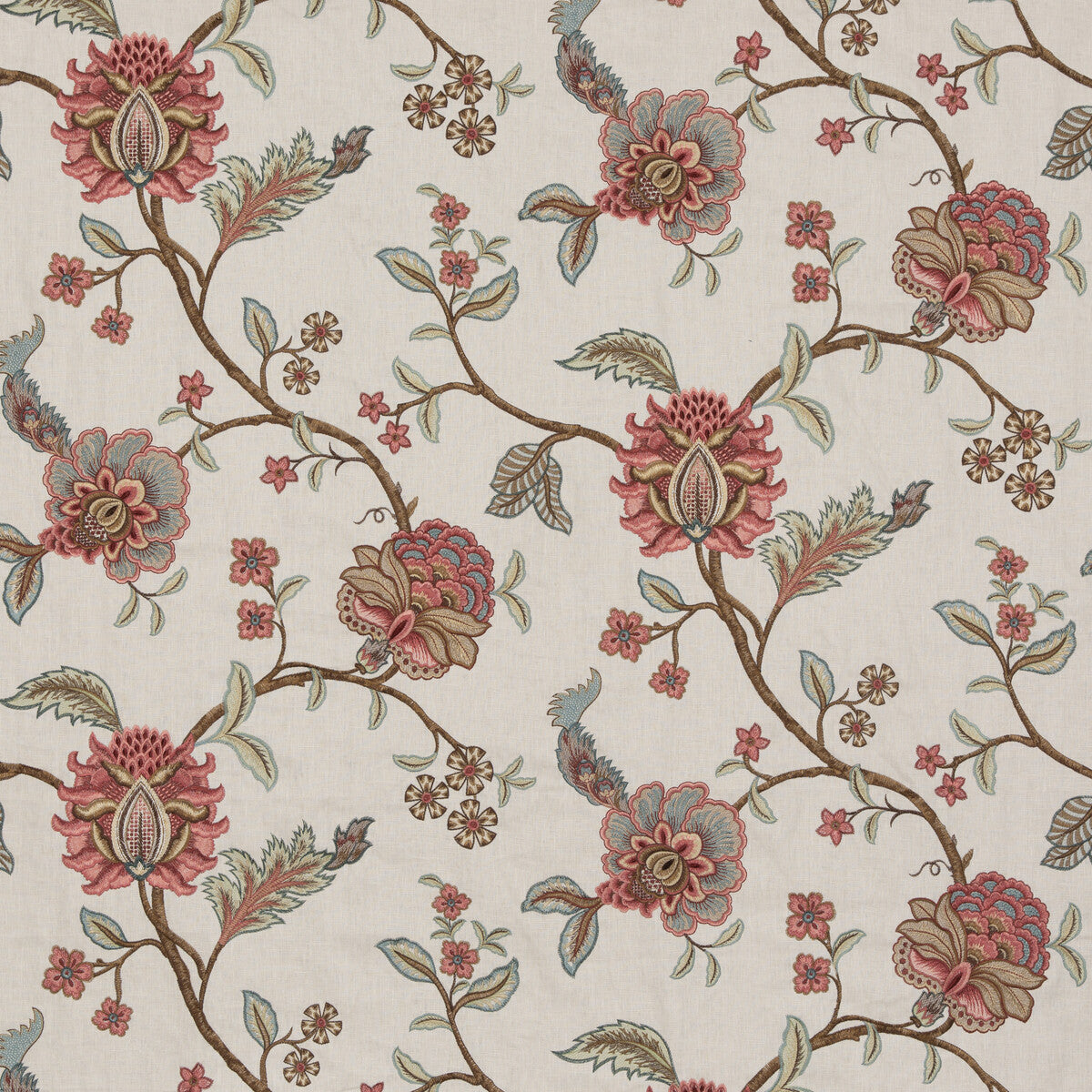 Sudbury fabric in red color - pattern BF10937.1.0 - by G P & J Baker in the Caspian collection
