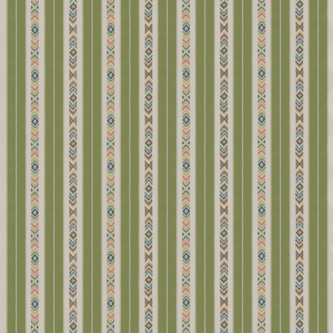 Ashlar Stripe fabric in emerald color - pattern BF10943.2.0 - by G P &amp; J Baker in the Burford collection