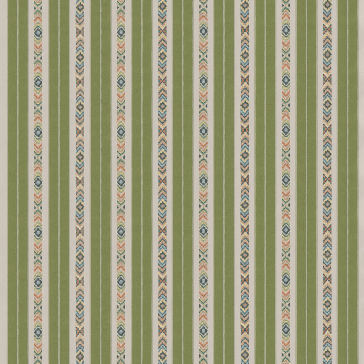Ashlar Stripe fabric in emerald color - pattern BF10943.2.0 - by G P & J Baker in the Burford collection