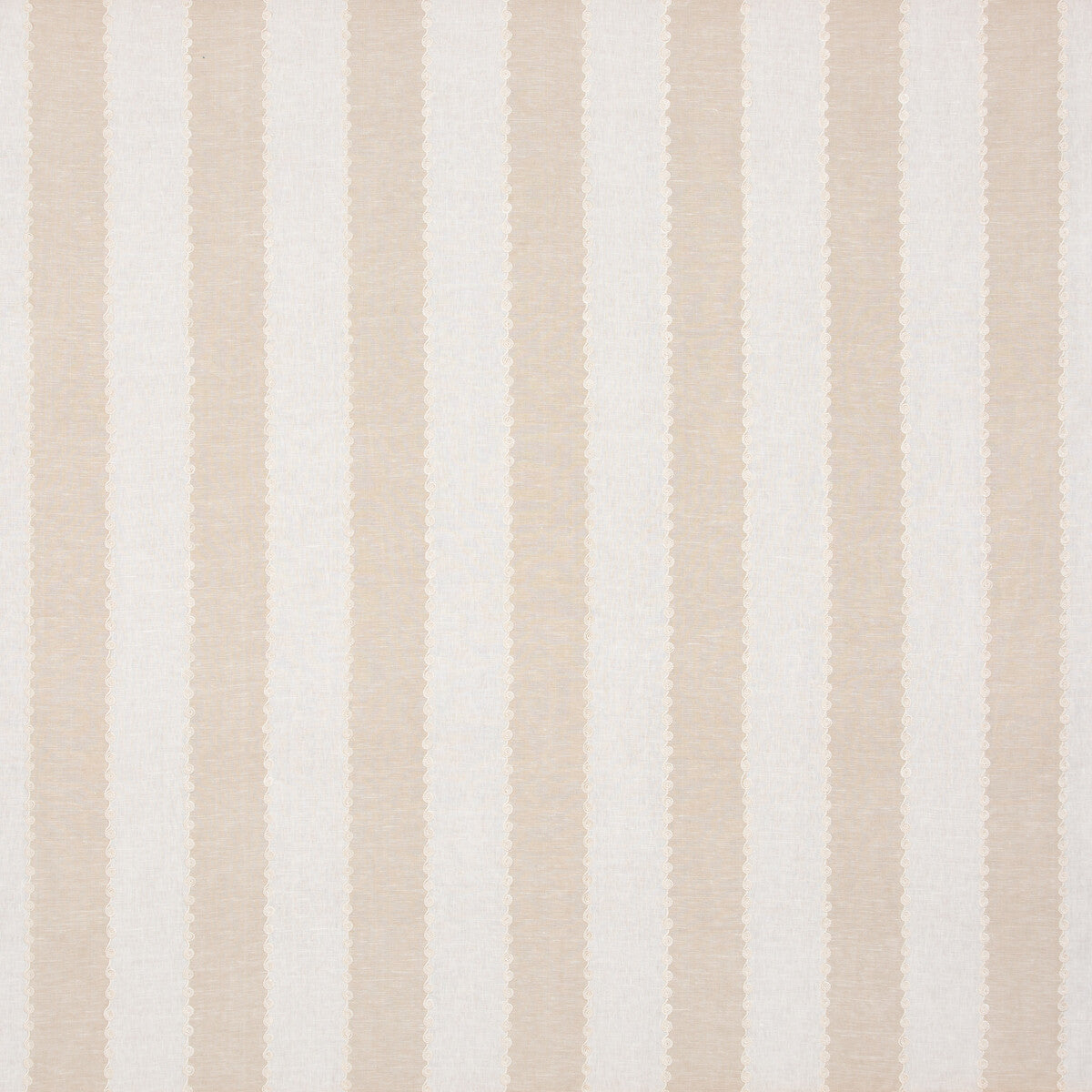 Ashmore Stripe fabric in parchment color - pattern BF10944.225.0 - by G P & J Baker in the Ashmore collection