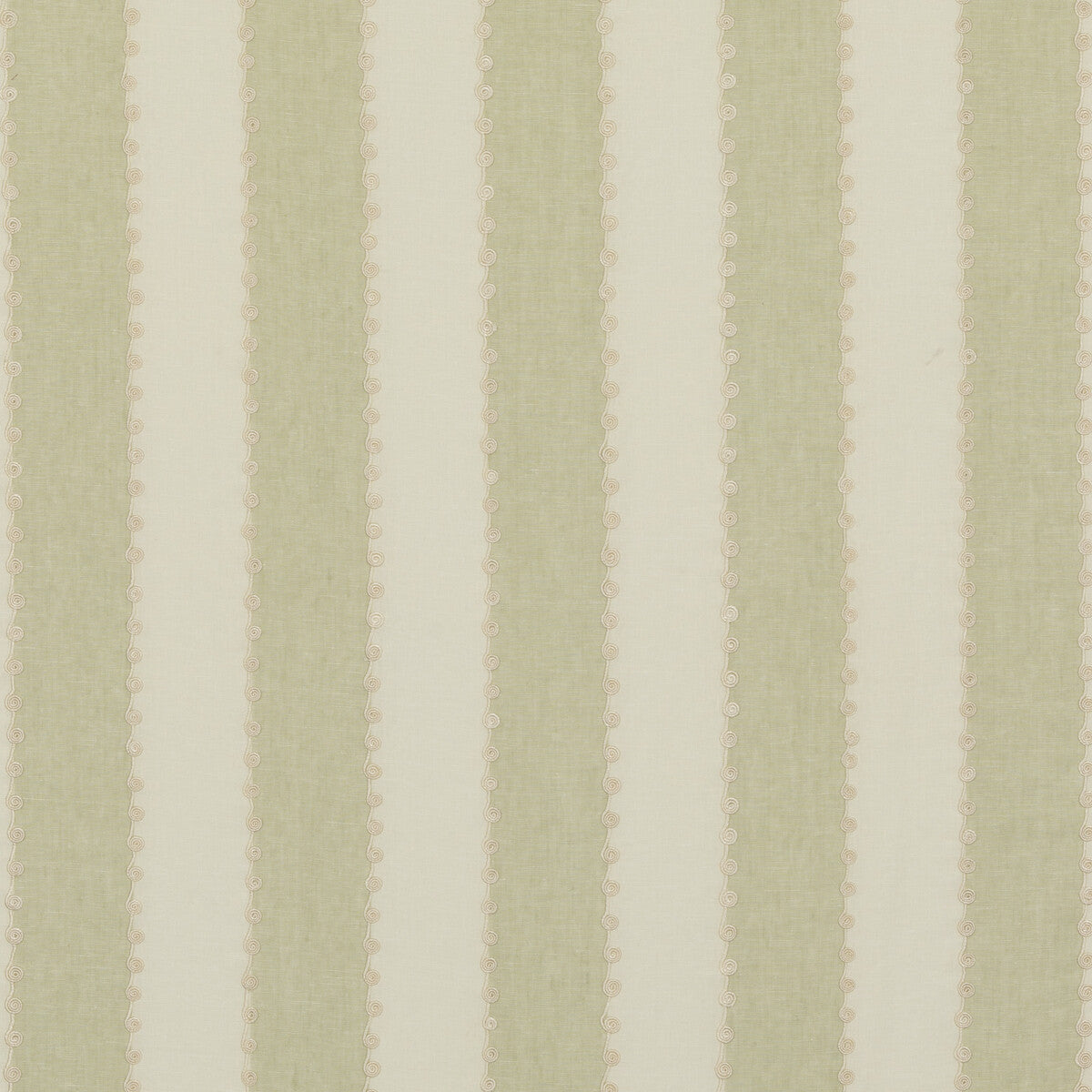 Ashmore Stripe fabric in green color - pattern BF10944.735.0 - by G P & J Baker in the Ashmore collection