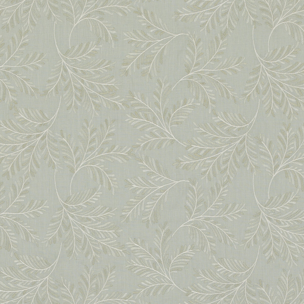 Chelsea Fern fabric in aqua color - pattern BF10945.725.0 - by G P & J Baker in the Ashmore collection