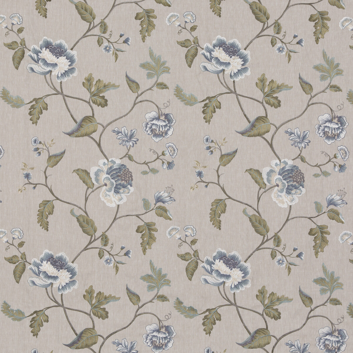 Lavenham fabric in blue color - pattern BF10951.1.0 - by G P & J Baker in the Ashmore collection