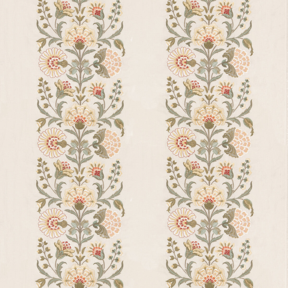 Annesley fabric in coral color - pattern BF10997.3.0 - by G P & J Baker in the Original Brantwood Fabric collection