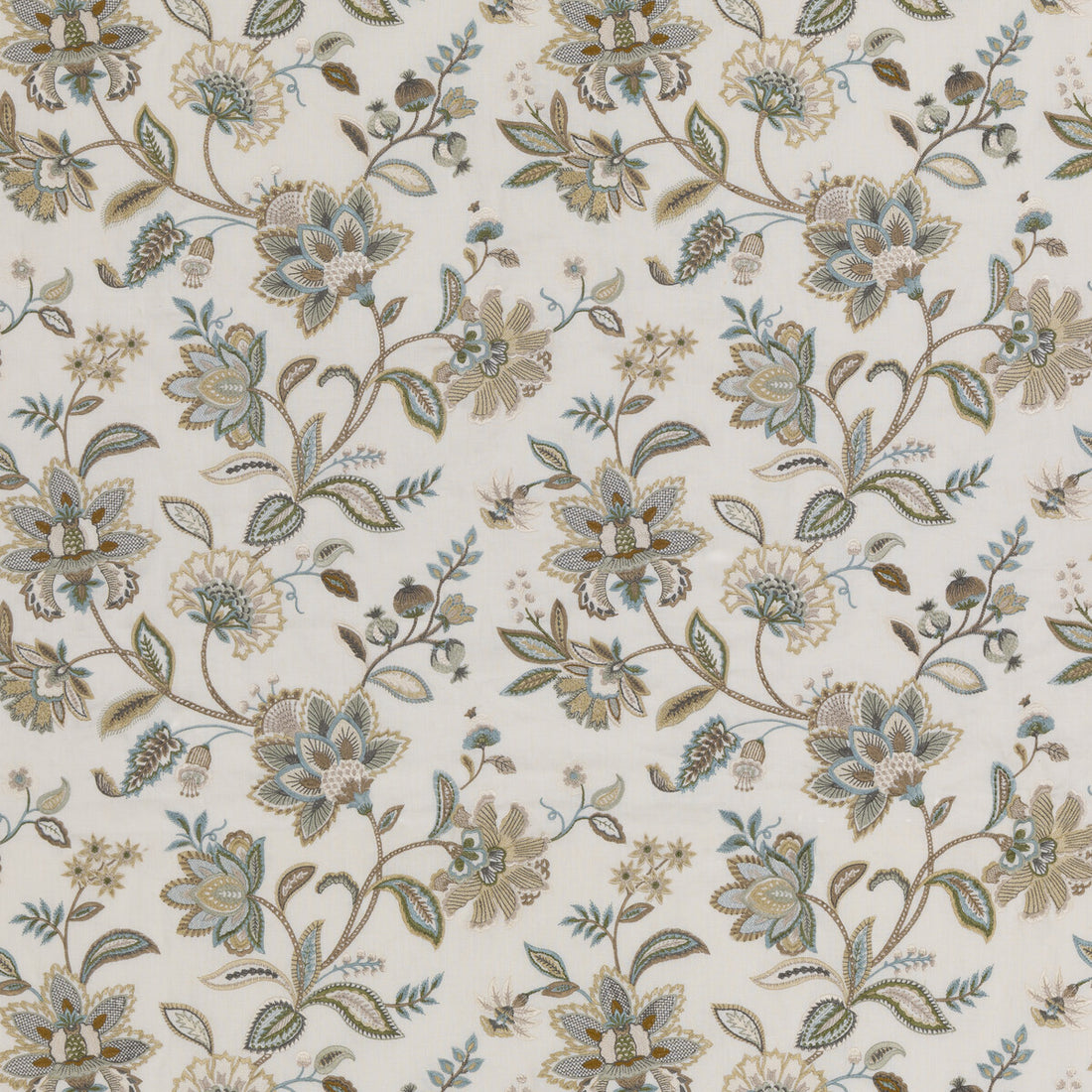 Langley fabric in aqua color - pattern BF11028.2.0 - by G P &amp; J Baker in the Burford collection