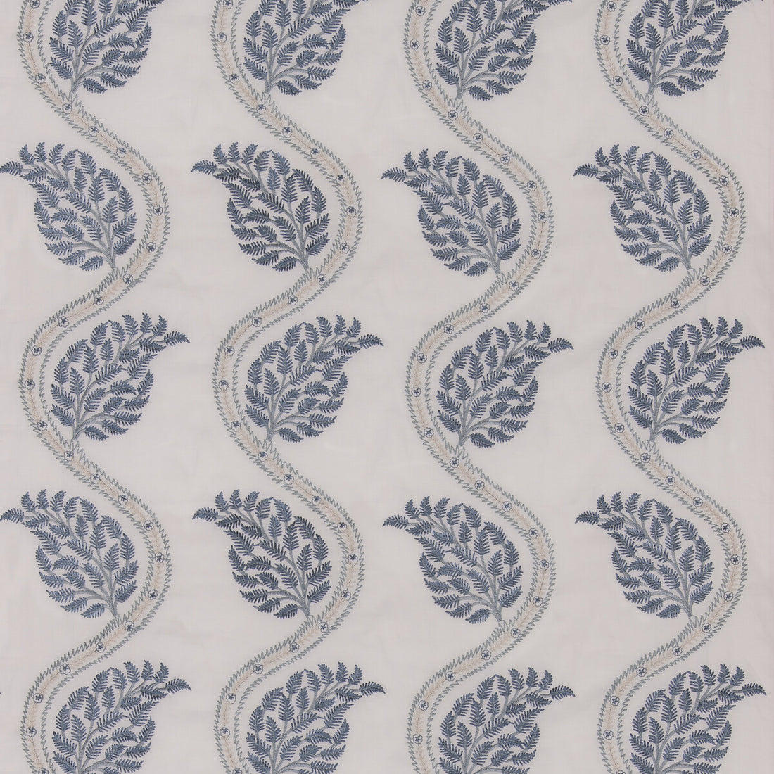 Filkins fabric in blue color - pattern BF11031.1.0 - by G P &amp; J Baker in the Burford collection