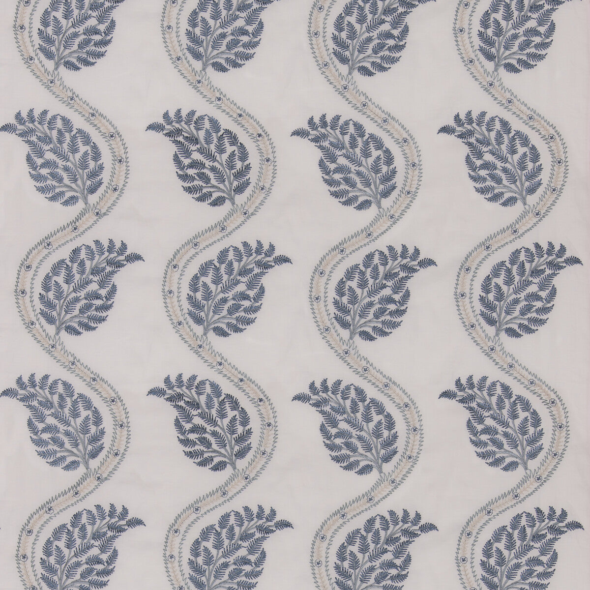Filkins fabric in blue color - pattern BF11031.1.0 - by G P & J Baker in the Burford collection
