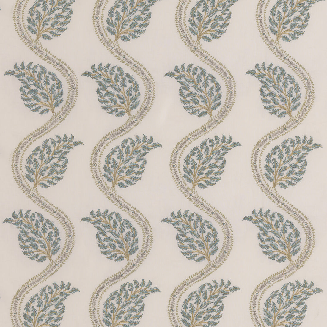 Filkins fabric in sage/aqua color - pattern BF11031.2.0 - by G P &amp; J Baker in the Burford collection