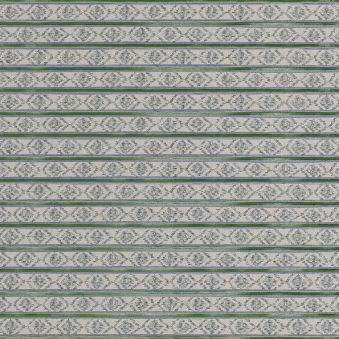 Burford Stripe fabric in blue/green color - pattern BF11034.7.0 - by G P &amp; J Baker in the Burford Weaves collection