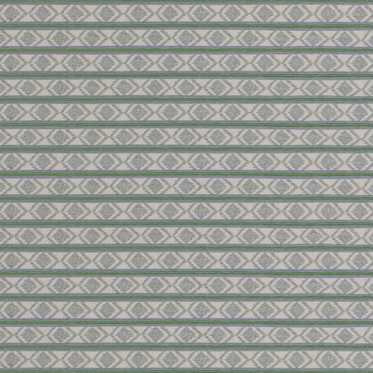 Burford Stripe fabric in blue/green color - pattern BF11034.7.0 - by G P & J Baker in the Burford Weaves collection