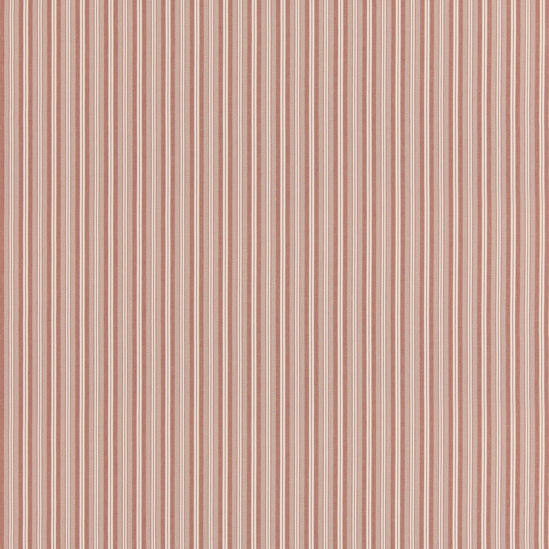 Laverton Stripe fabric in soft red color - pattern BF11037.450.0 - by G P &amp; J Baker in the Baker House Plain &amp; Stripe II collection