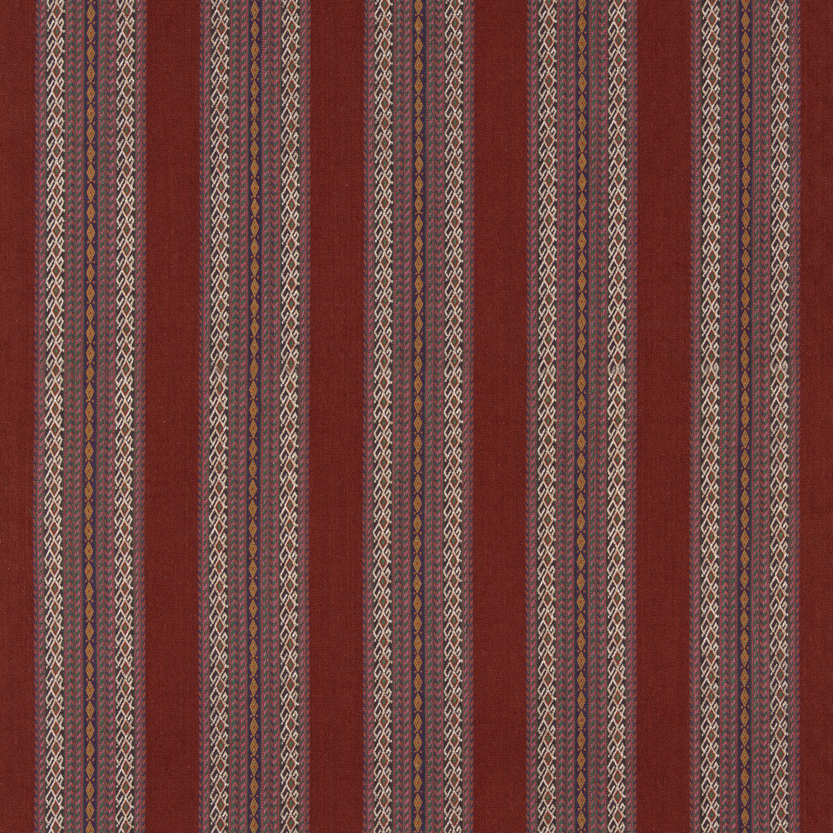 Worlds Apart fabric in plum color - pattern BF11059.6.0 - by G P & J Baker in the X Kit Kemp Stripes collection