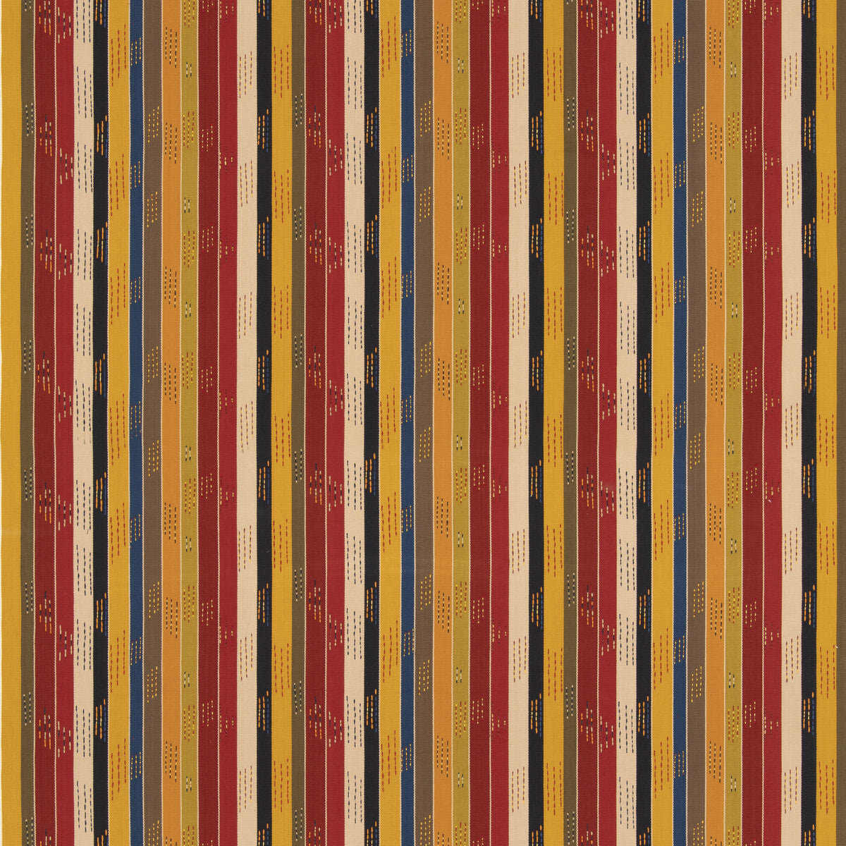 Jogalong fabric in red/ochre color - pattern BF11061.2.0 - by G P & J Baker in the X Kit Kemp Stripes collection