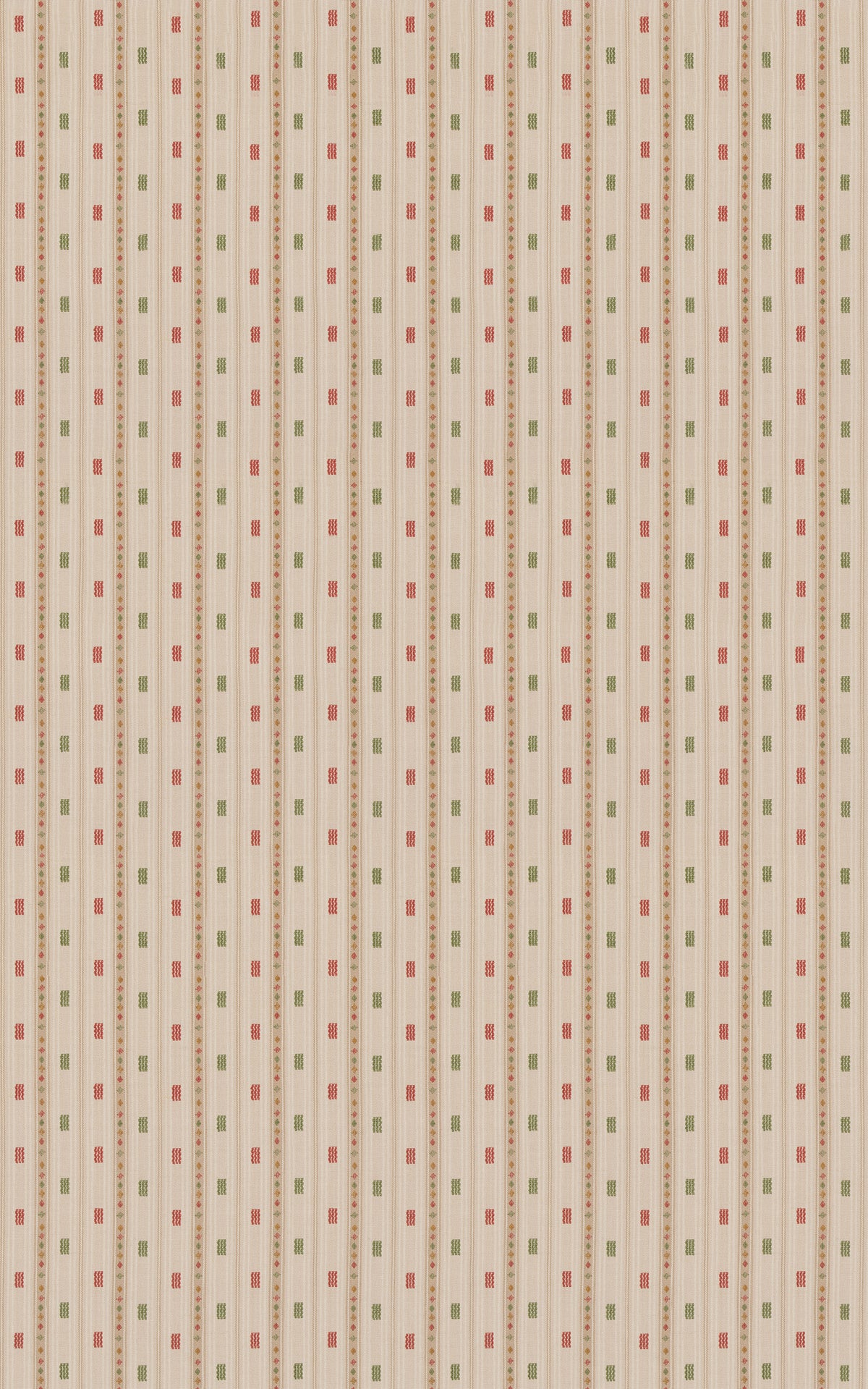 Tradewind fabric in Red/Green color - pattern number BF11129.4.0 - by G P & J Baker in the Kit Kemp Stripes II collection