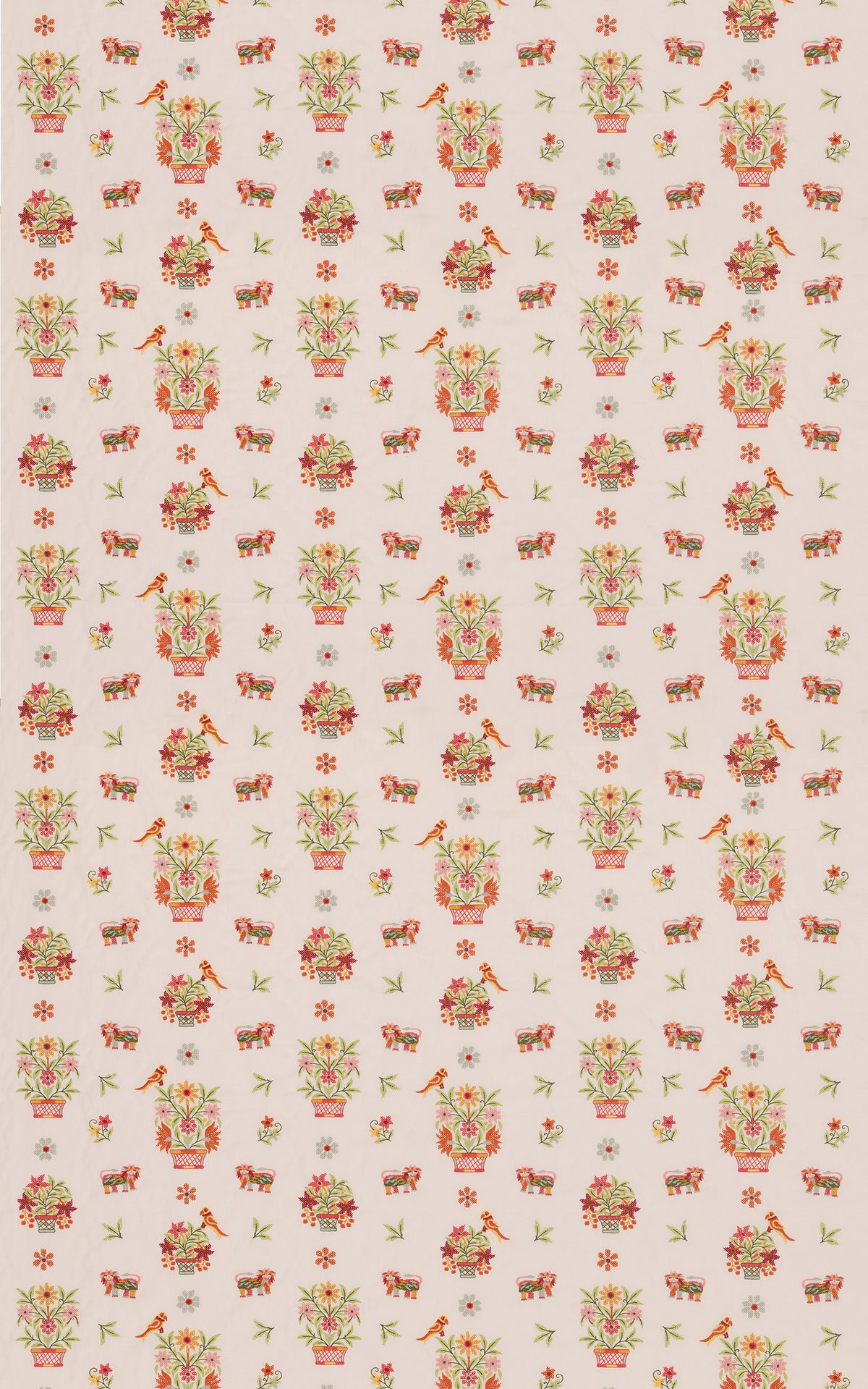 Roar Stitch fabric in Green color - pattern number BF11141.2.0 - by G P & J Baker in the Kit Kemp II collection