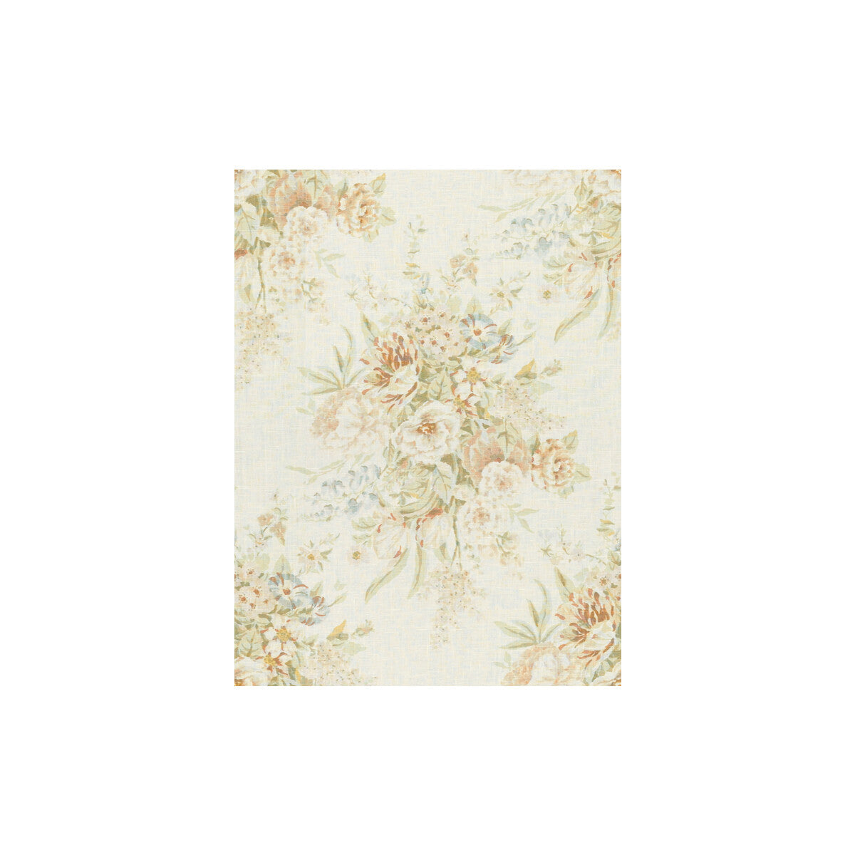 Sherbourne II fabric in peach/aqua color - pattern BFC-3506.713.0 - by Lee Jofa in the Blithfield collection