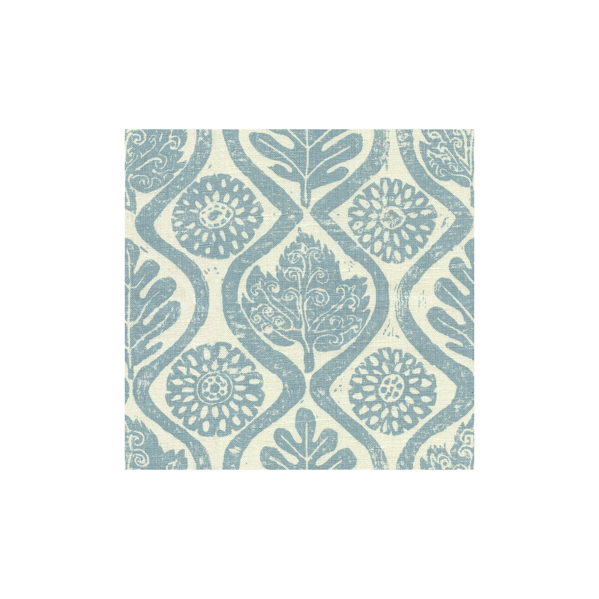 Oakleaves fabric in blue color - pattern BFC-3514.5.0 - by Lee Jofa in the Blithfield collection