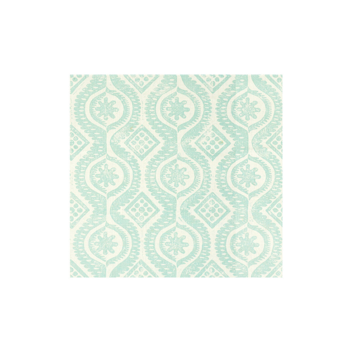 Damask fabric in aqua color - pattern BFC-3518.13.0 - by Lee Jofa in the Blithfield collection
