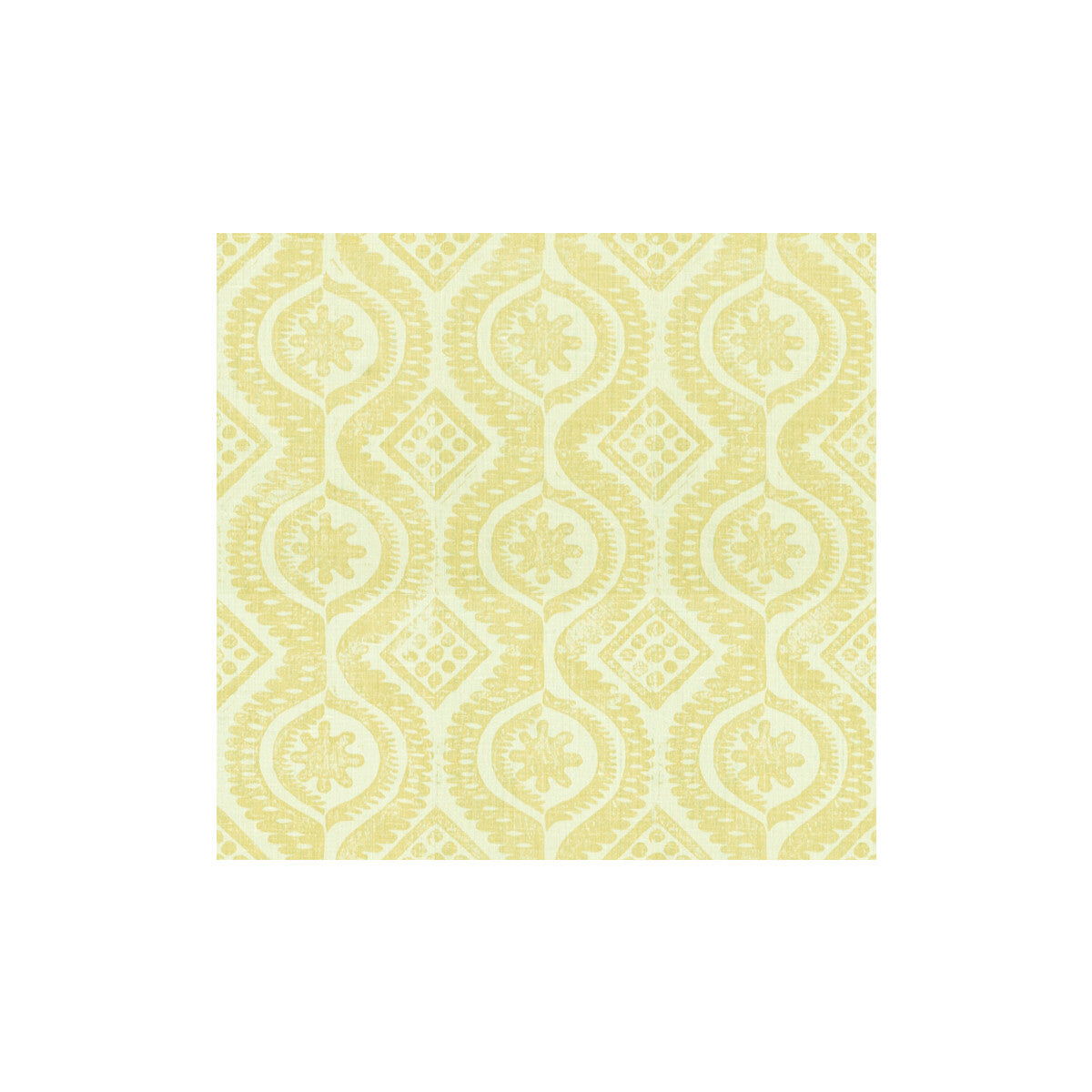 Damask fabric in yellow color - pattern BFC-3518.40.0 - by Lee Jofa in the Blithfield collection