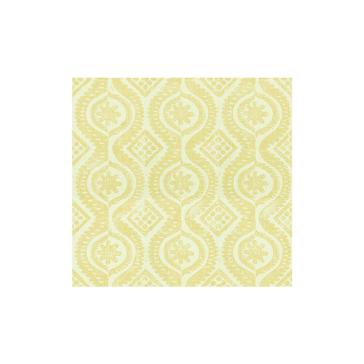 Damask fabric in yellow color - pattern BFC-3518.40.0 - by Lee Jofa in the Blithfield collection