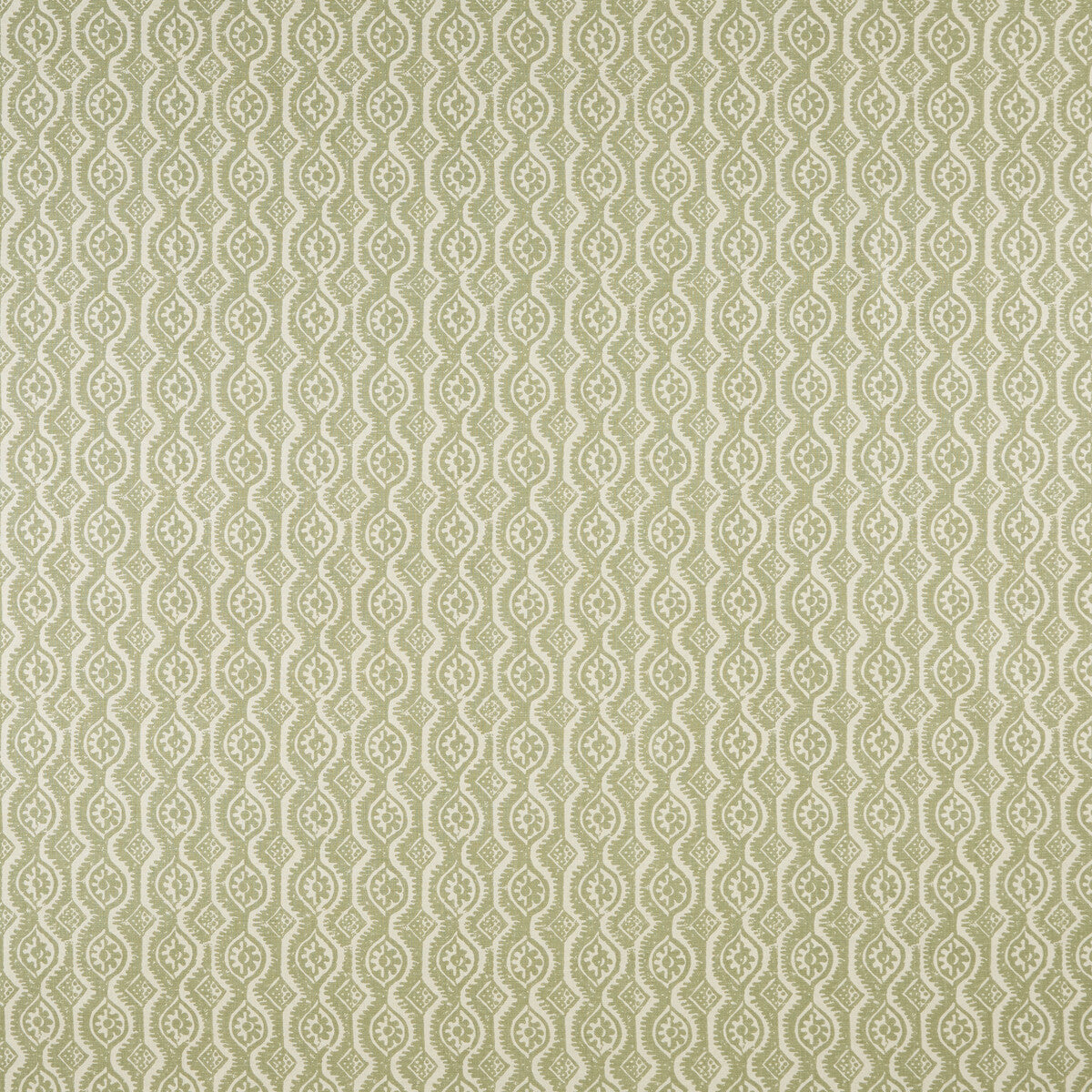 Small Damask fabric in green color - pattern BFC-3642.3.0 - by Lee Jofa in the Blithfield collection
