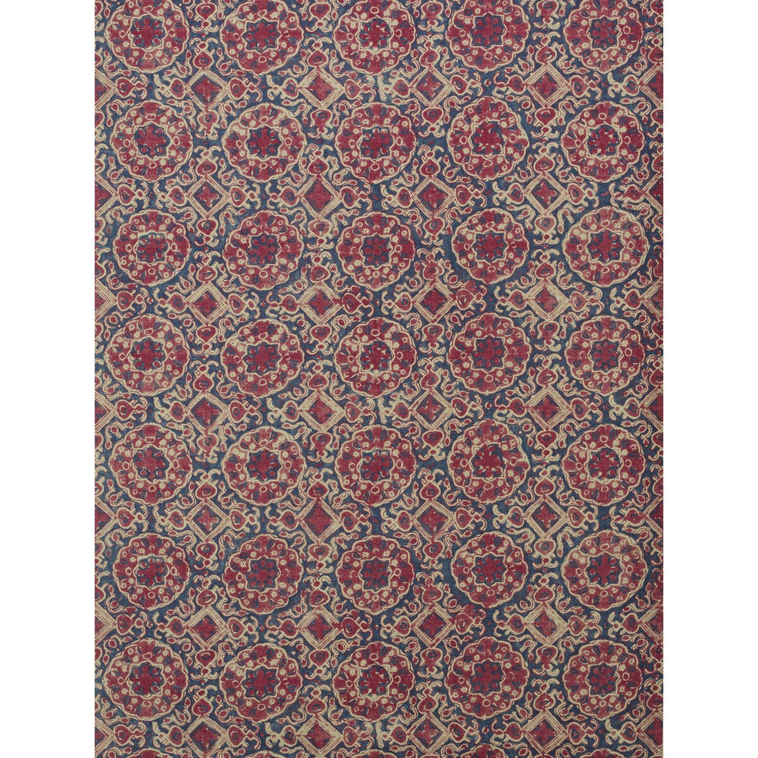 Ashcombe fabric in red/blue color - pattern BFC-3652.195.0 - by Lee Jofa in the Blithfield collection