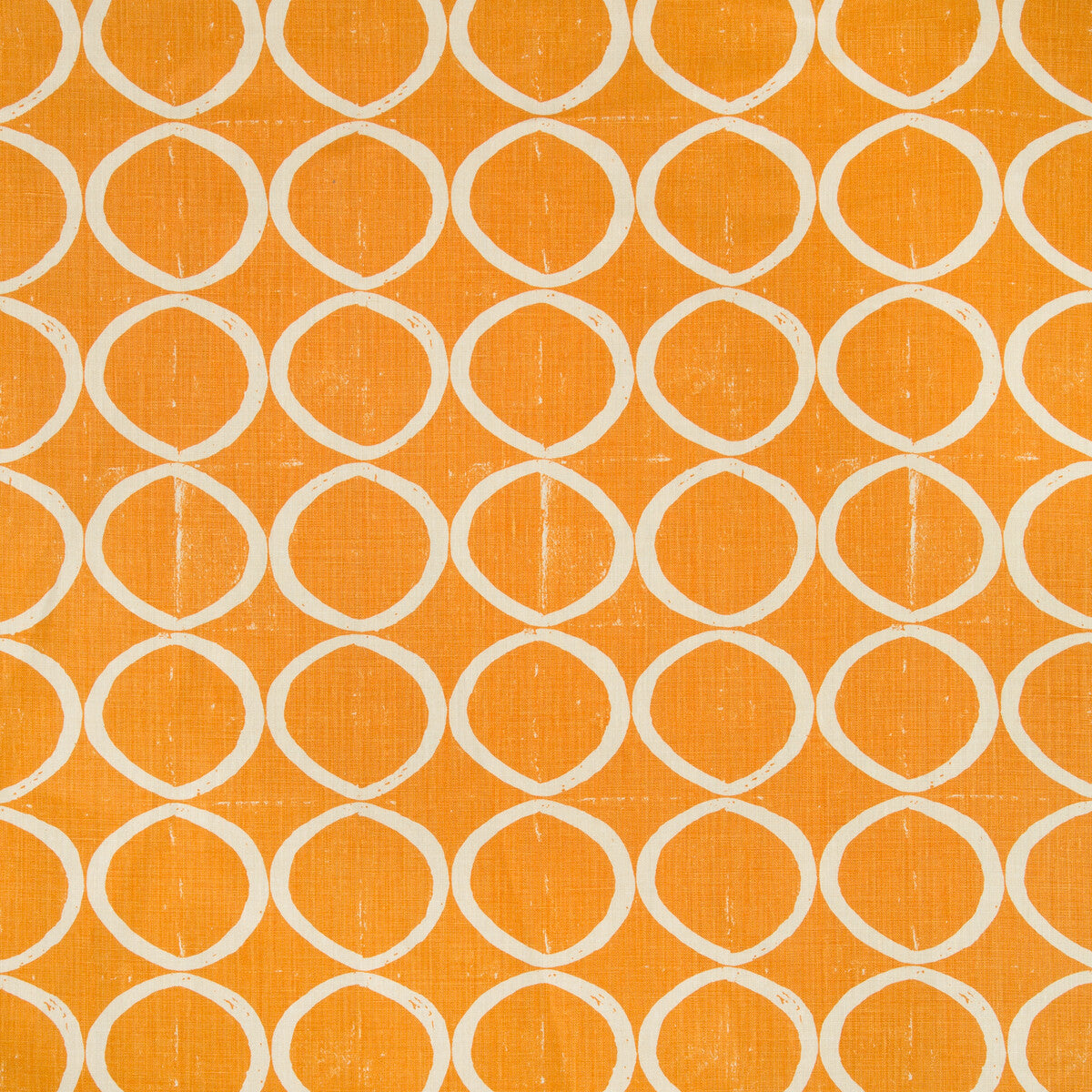 Circles fabric in tangerine color - pattern BFC-3665.12.0 - by Lee Jofa in the Blithfield collection