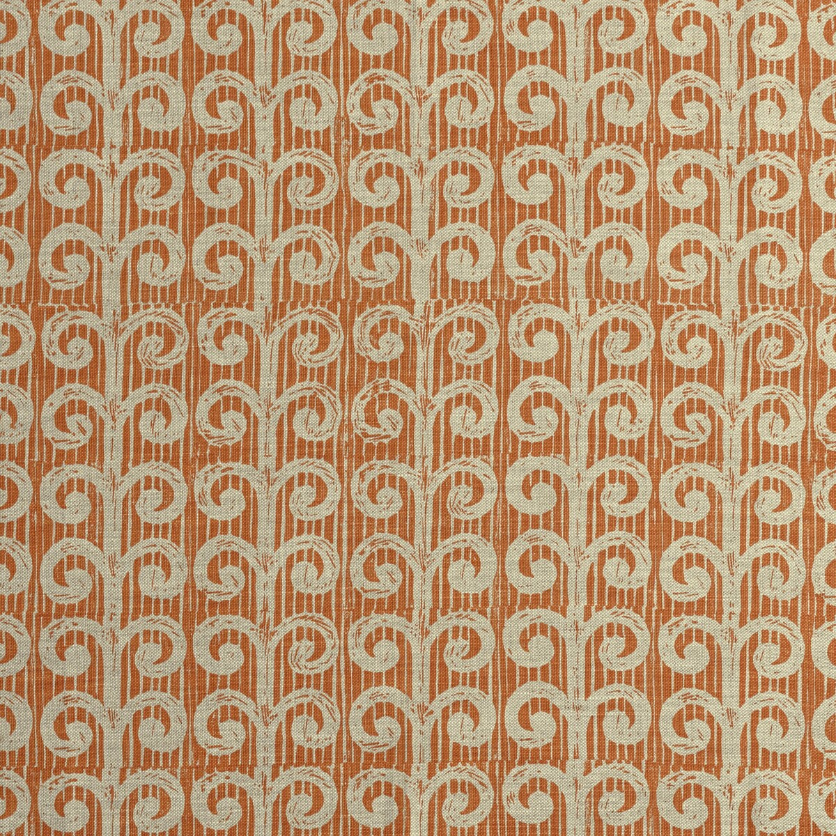 Fern fabric in tangerine color - pattern BFC-3673.12.0 - by Lee Jofa in the Blithfield collection