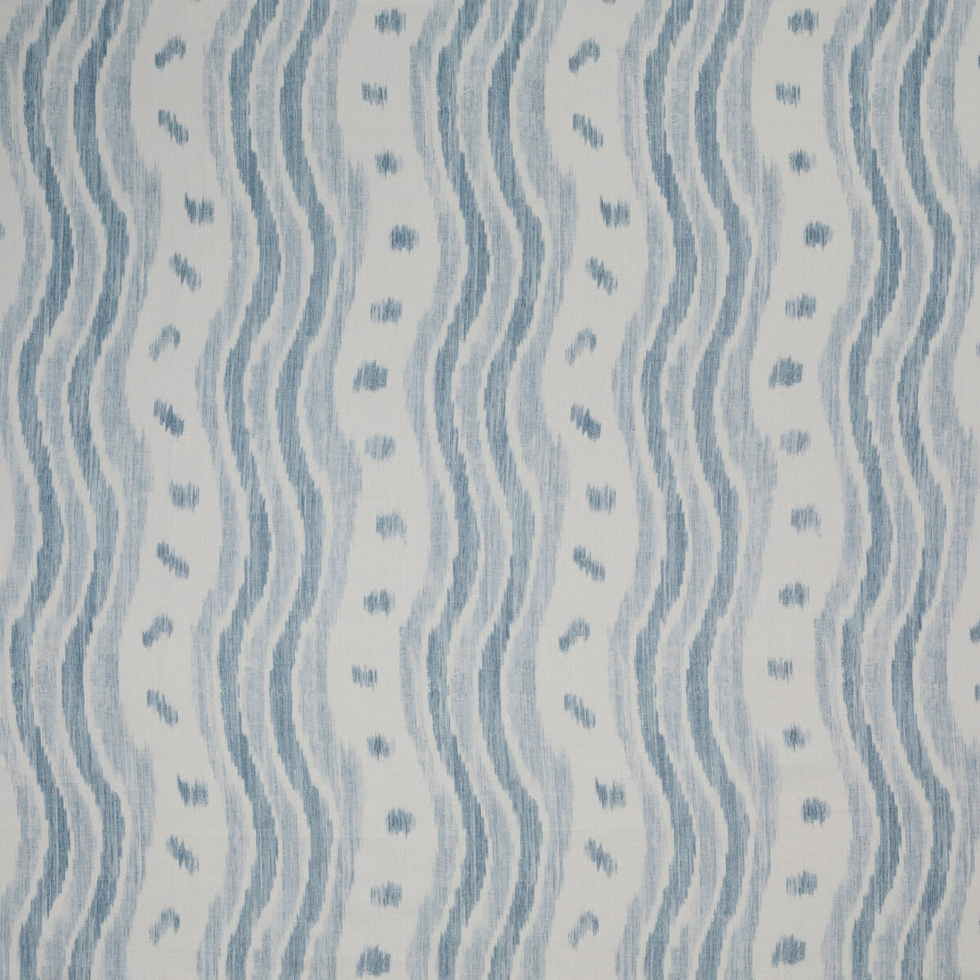 Ikat Stripe fabric in pale blue color - pattern BFC-3687.1115.0 - by Lee Jofa in the Blithfield collection