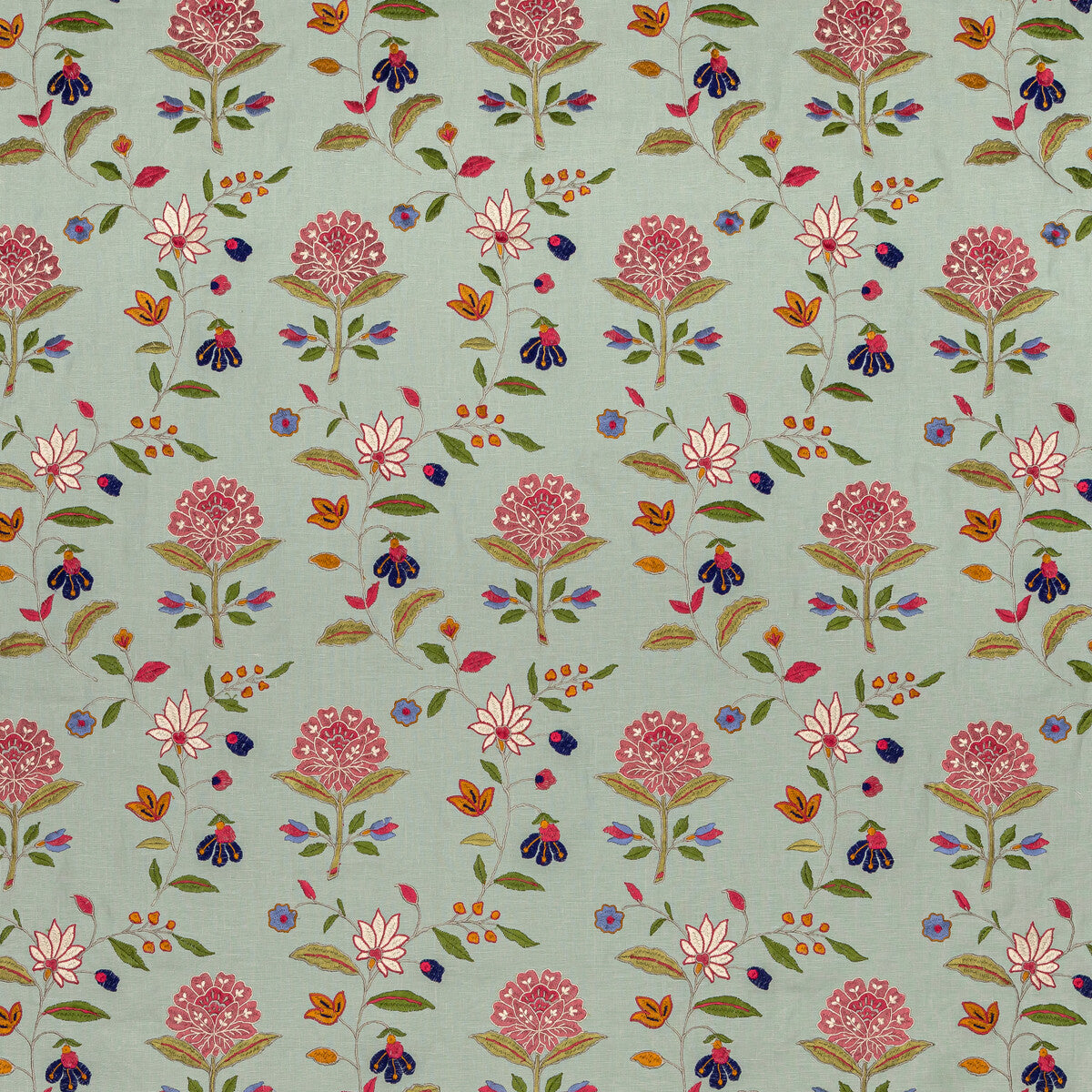 Kalla fabric in pink/green color - pattern BFC-3693.73.0 - by Lee Jofa in the Blithfield collection