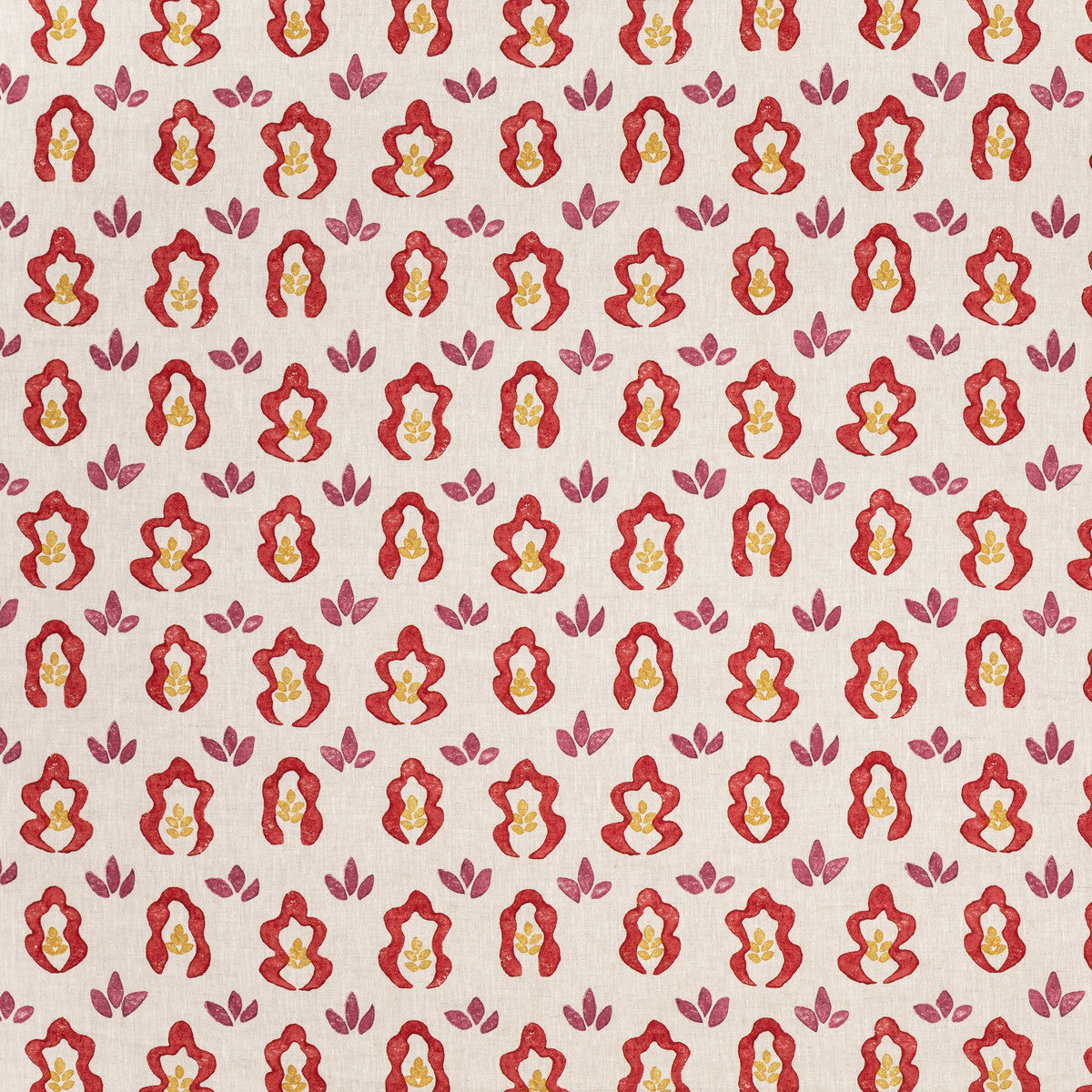 Springfield fabric in red color - pattern BFC-3708.910.0 - by Lee Jofa in the Blithfield Eden collection