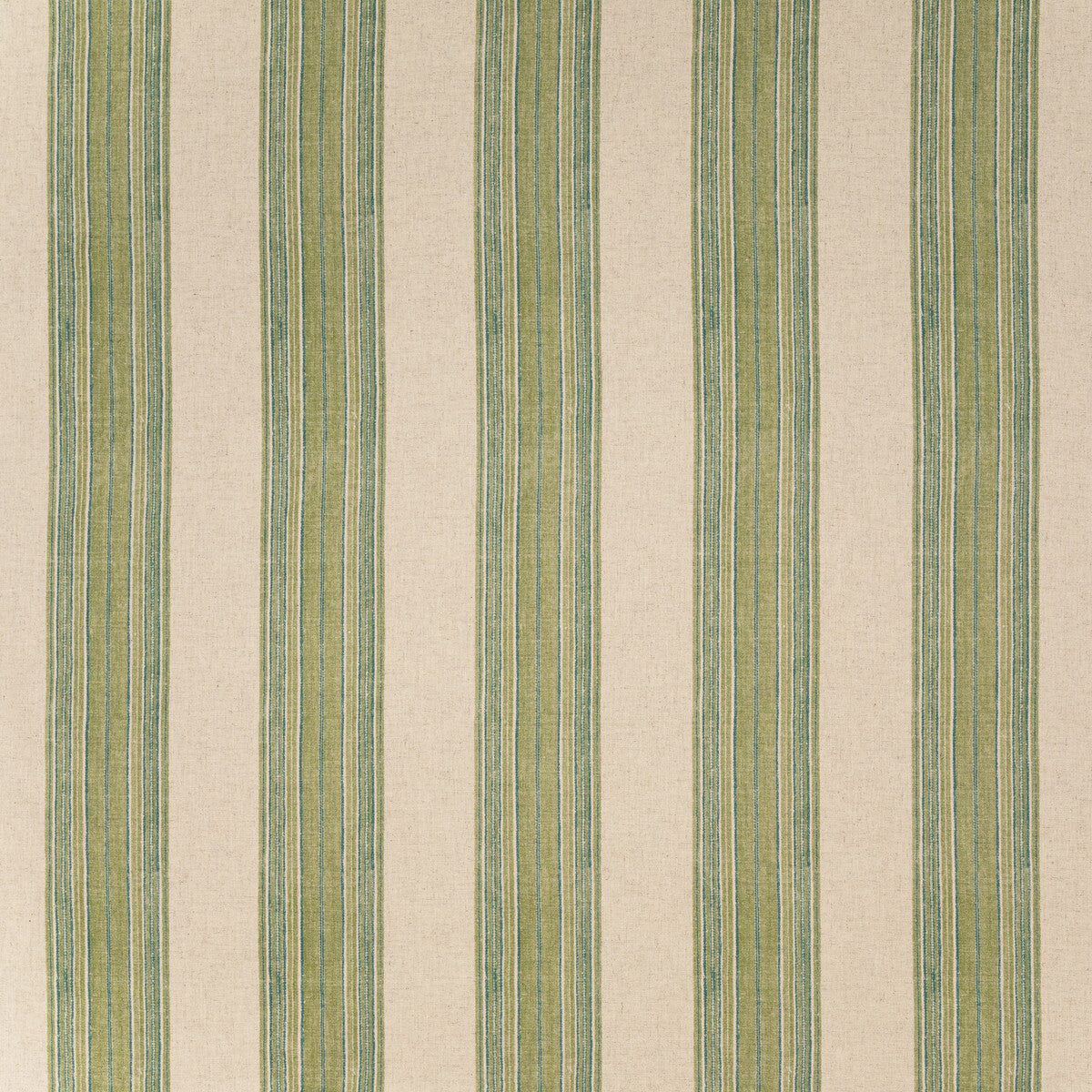 Mifflin Stripe fabric in green color - pattern BFC-3709.3.0 - by Lee Jofa in the Blithfield Eden collection