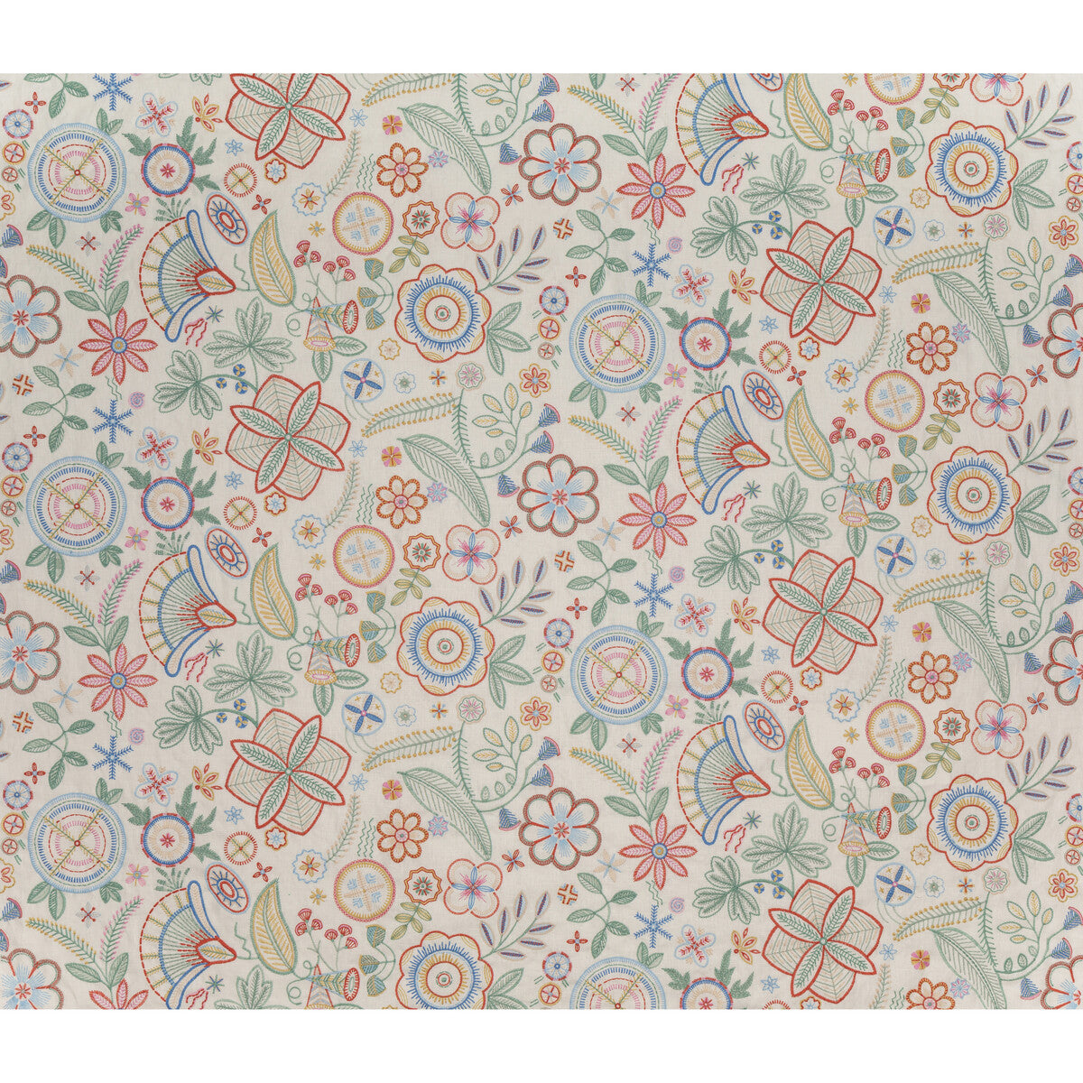 Eden fabric in coral green color - pattern BFC-3710.312.0 - by Lee Jofa in the Blithfield Eden collection