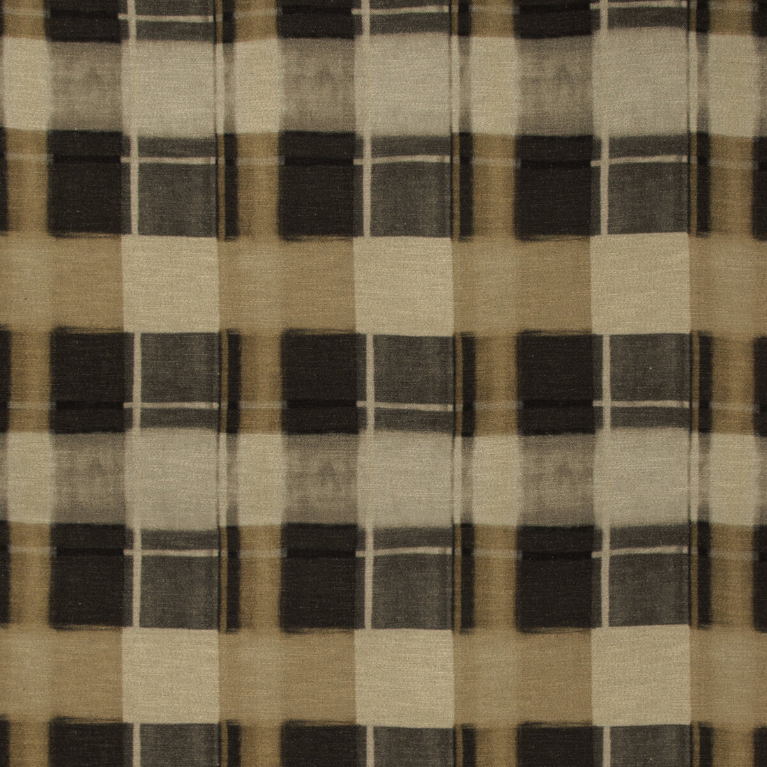 Blockaded fabric in hickory color - pattern BLOCKADED.416.0 - by Kravet Design in the Barclay Butera Sagamore collection